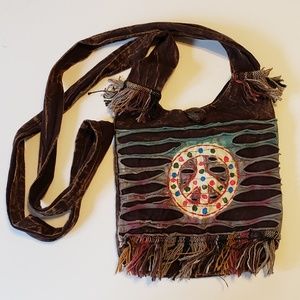 Brown Cross Body hobo bag